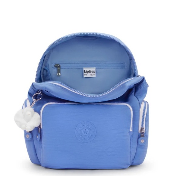 NWT Kipling city zip Cocktail Blue Backpack - Picture 5 of 5